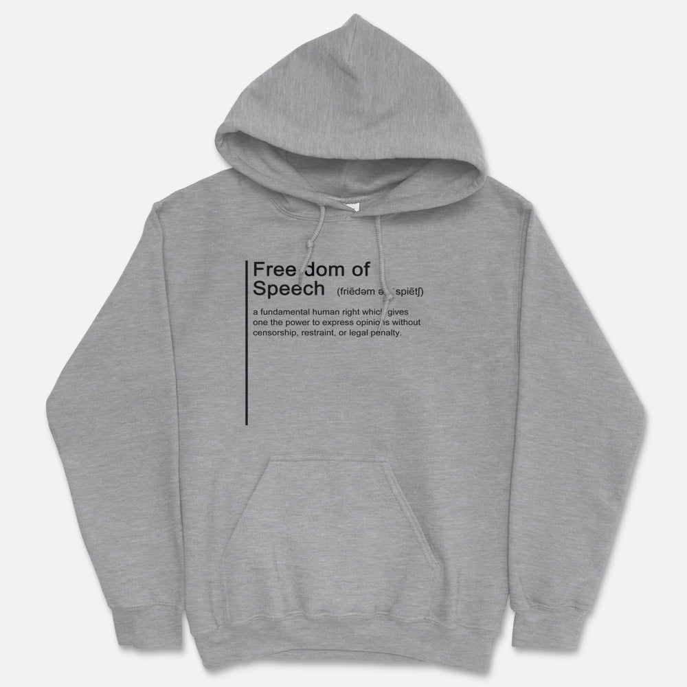 Freedom Of Speech - Hooded Sweatshirt