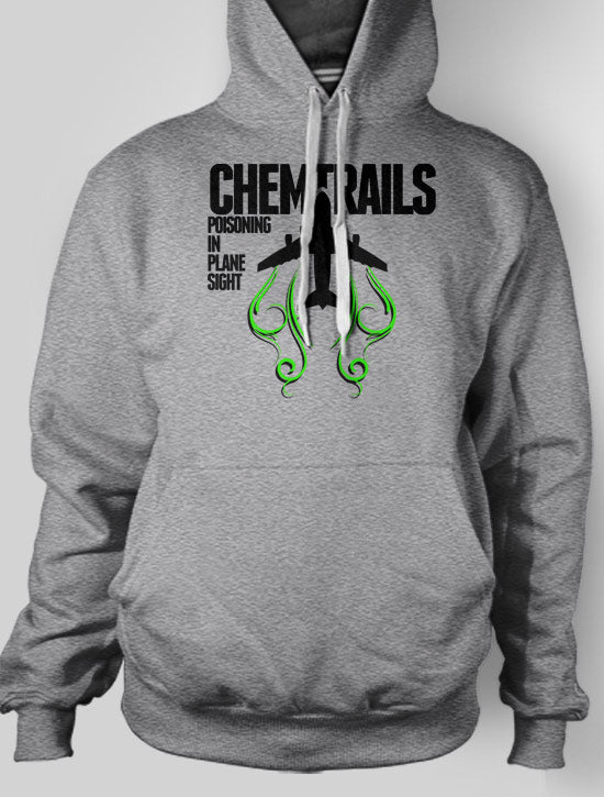 On Sale - Chemtrails Poisoning In Plane Sight - (Light Grey, L)