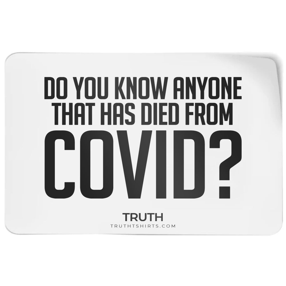 Covid Deaths - Sticker
