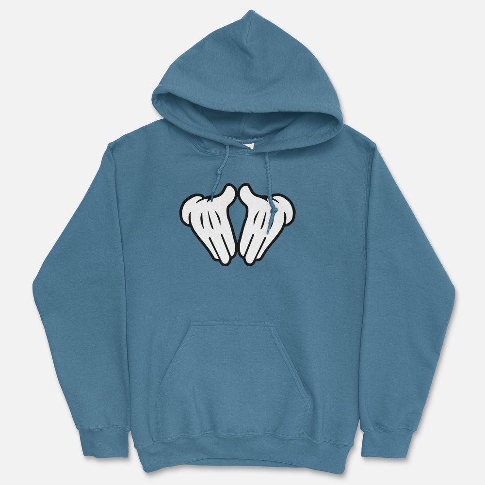 Inverted Illuminati Hands Hooded Sweatshirt