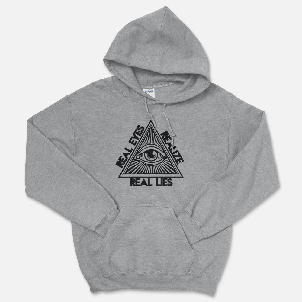 Real Eyes Realize Real Lies Hooded Sweatshirt