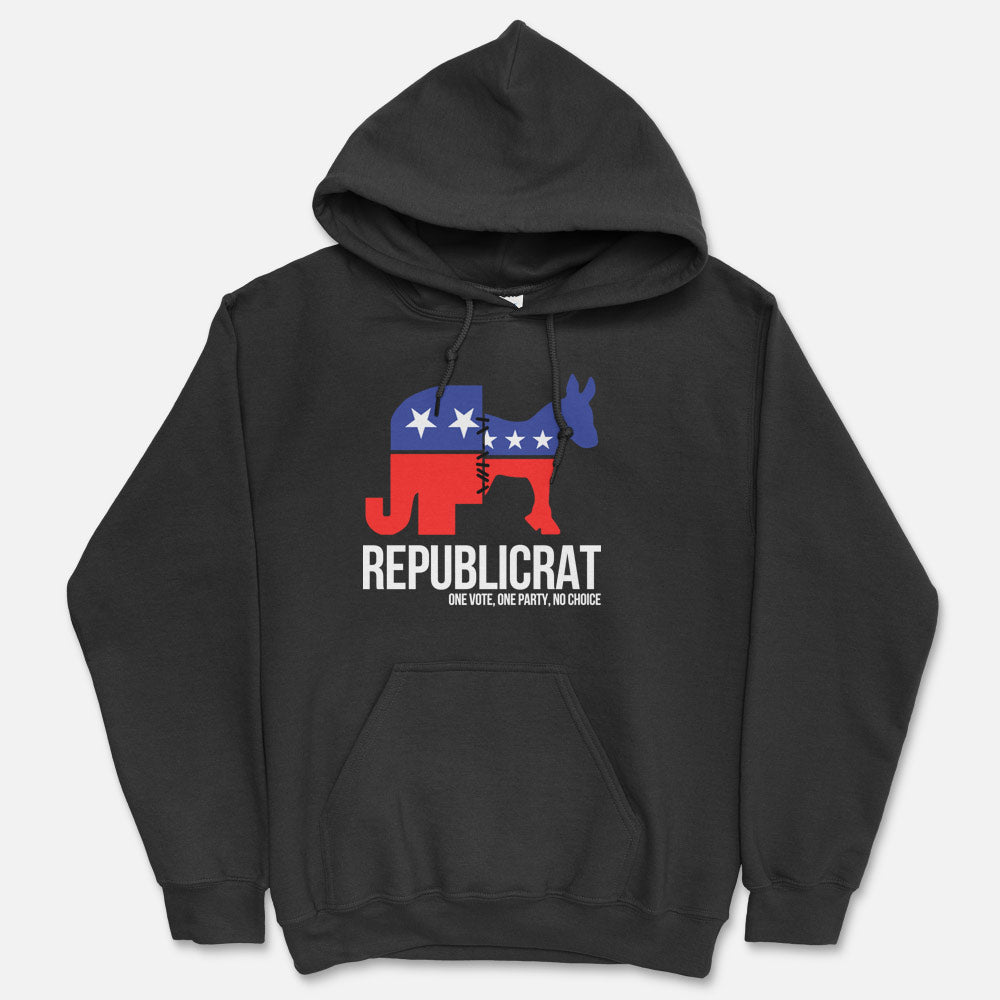Republicrats, One Party, No Choice Hooded Sweatshirt
